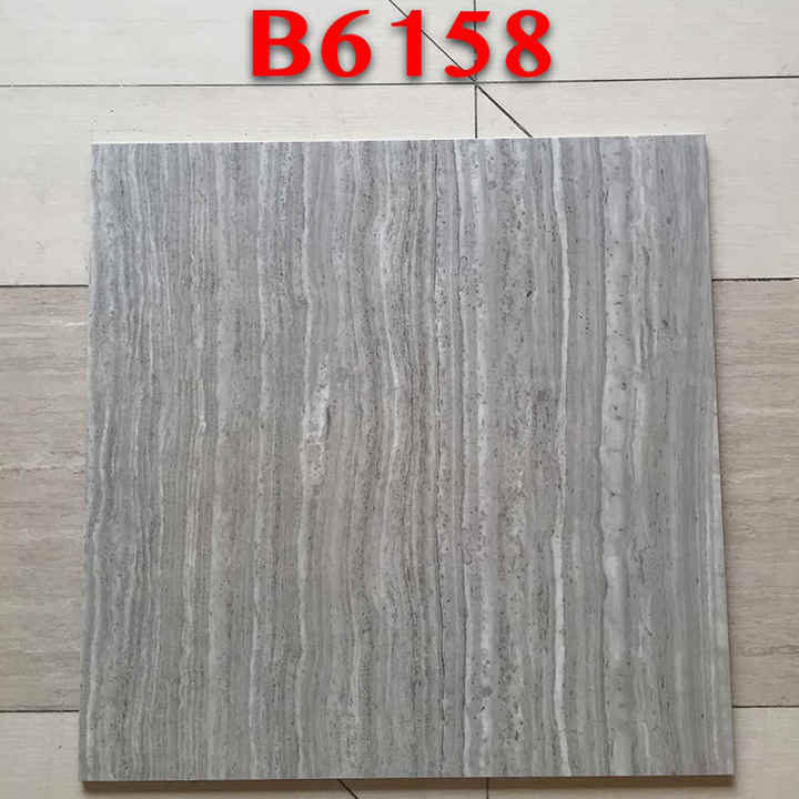 Gạch lát sàn bằng sứ gốm sứ bán chạy bóng 600x600mm màu trắng đá cẩm thạch trang trí nội thất nhà cửa đánh bóng hoàn toàn tráng men - Daisan Mart