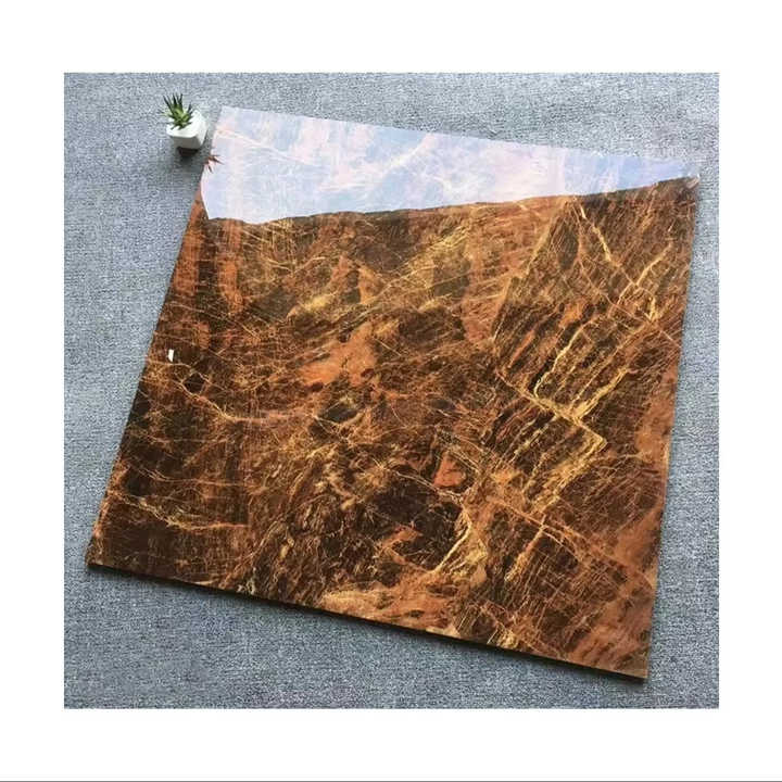 Gạch lát sàn đá cẩm thạch bóng hiện đại sang trọng tráng men đánh bóng 600x600 800x800 Porcelanto cổ điển chống trượt trang trí nội thất - Daisan Mart