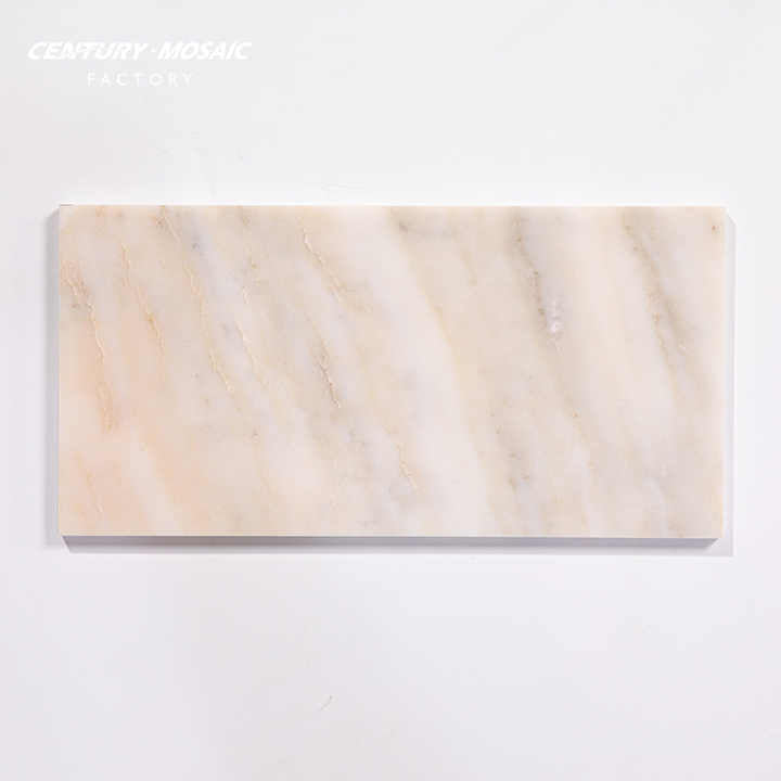 Gạch Lát Sàn Đá Cẩm Thạch Centurymosaic Calacatta Rosa Vàng - Daisan Mart