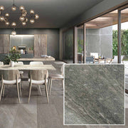 Gạch men mài bóng 600x600 20mm 10mm mờ, gạch sứ 600x1200 đen toàn thân - Daisan Mart