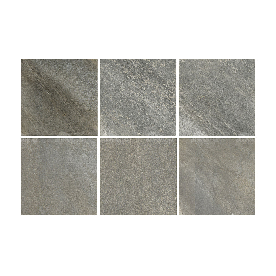 Gạch men mài bóng 600x600 20mm 10mm mờ, gạch sứ 600x1200 đen toàn thân - Daisan Mart