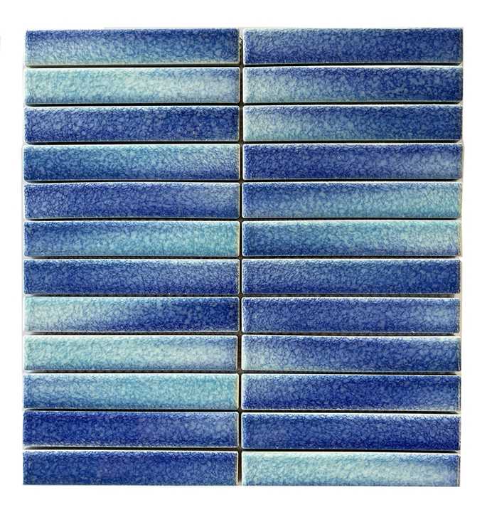 Gạch mosaic KitKat Finger Ceramic tráng men bóng dùng cho tường phòng tắm, vòi sen - Daisan Mart