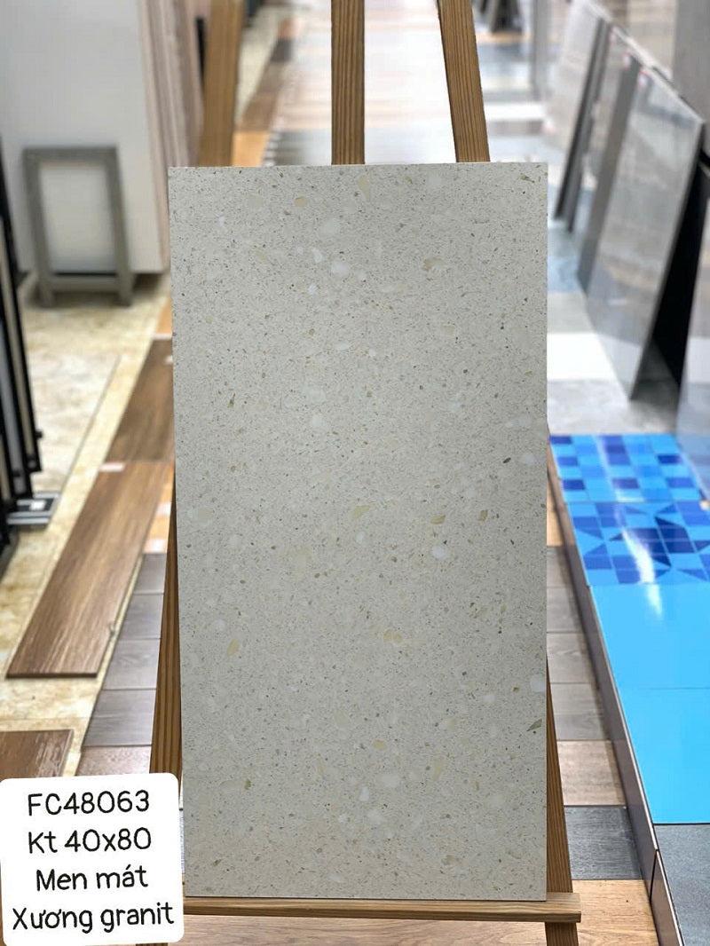 Gạch nhập khẩu Trung Quốc 40×80 vân đá Terrazzo 48063X - Daisan Mart