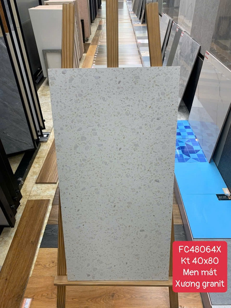 Gạch nhập khẩu Trung Quốc 40×80 vân đá Terrazzo 48064X - Daisan Mart