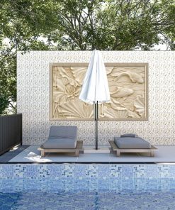 Gạch ốp lát bể bơi Đồng Tâm 20×20 màu nâu hình sò ốc 2020MARINA003 - Daisan Mart