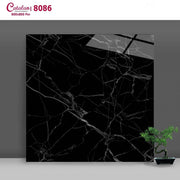 Gạch ốp lát  Catalan  đen chớp trắng 8086 - Daisan Mart