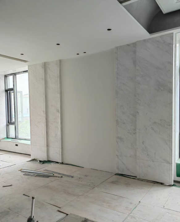 Gạch ốp tường bằng đá cẩm thạch trắng tự nhiên đánh bóng YDSTONE thiết kế hiện đại, nội thất Ariston, đá cẩm thạch trắng chống thấm nước, đồ họa đặc trưng - Daisan Mart