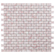 Gạch ốp tường bếp chống bám bẩn Acp kiểu hiện đại bằng nhựa PVC tự dính màu đỏ nhạt - Daisan Mart