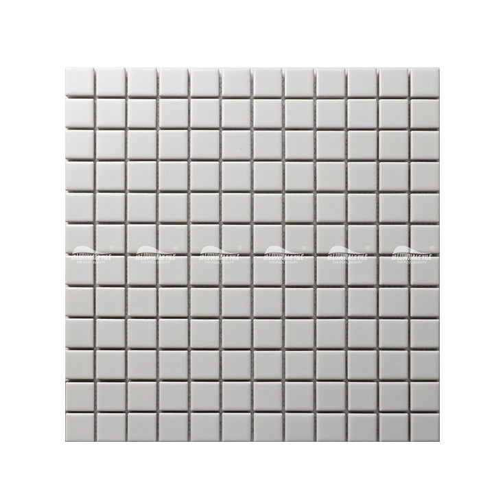 Gạch ốp tường Mosaic men mờ Carrara trắng hiện đại bằng sứ - Daisan Mart