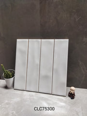 Gạch thẻ Trắng bóng lượn KT 75x300mm CL75300 - Daisan Mart