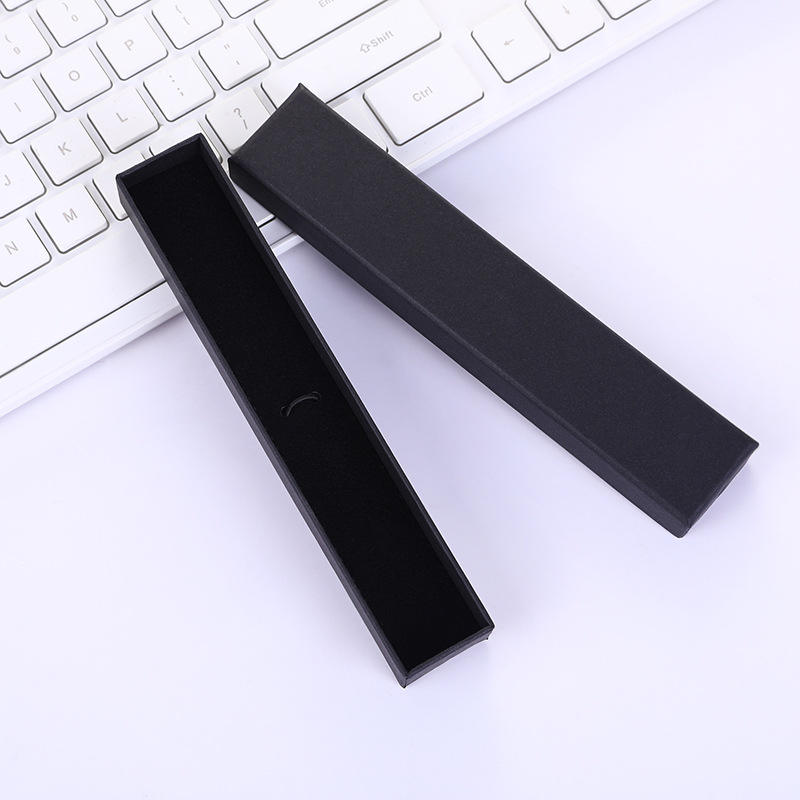 Yin Yang Hard Paper Box Small Black Fountain Pen Single Size, with Ribbon Gift Packaging, for Pencils and Pens