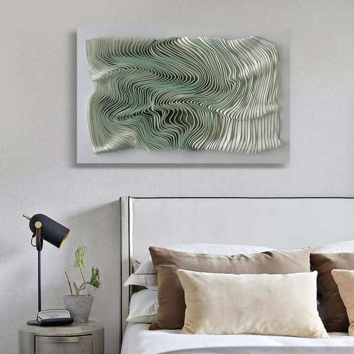 JZ Handmade Felt Tác phẩm nghệ thuật lớn Tranh 3D và Nghệ thuật treo tường Trang trí nội thất Tường sang trọng - Daisan Mart