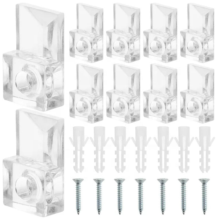 Kẹp gương nhựa trong suốt, phụ kiện nội thất 6/4/3mm - Daisan Mart