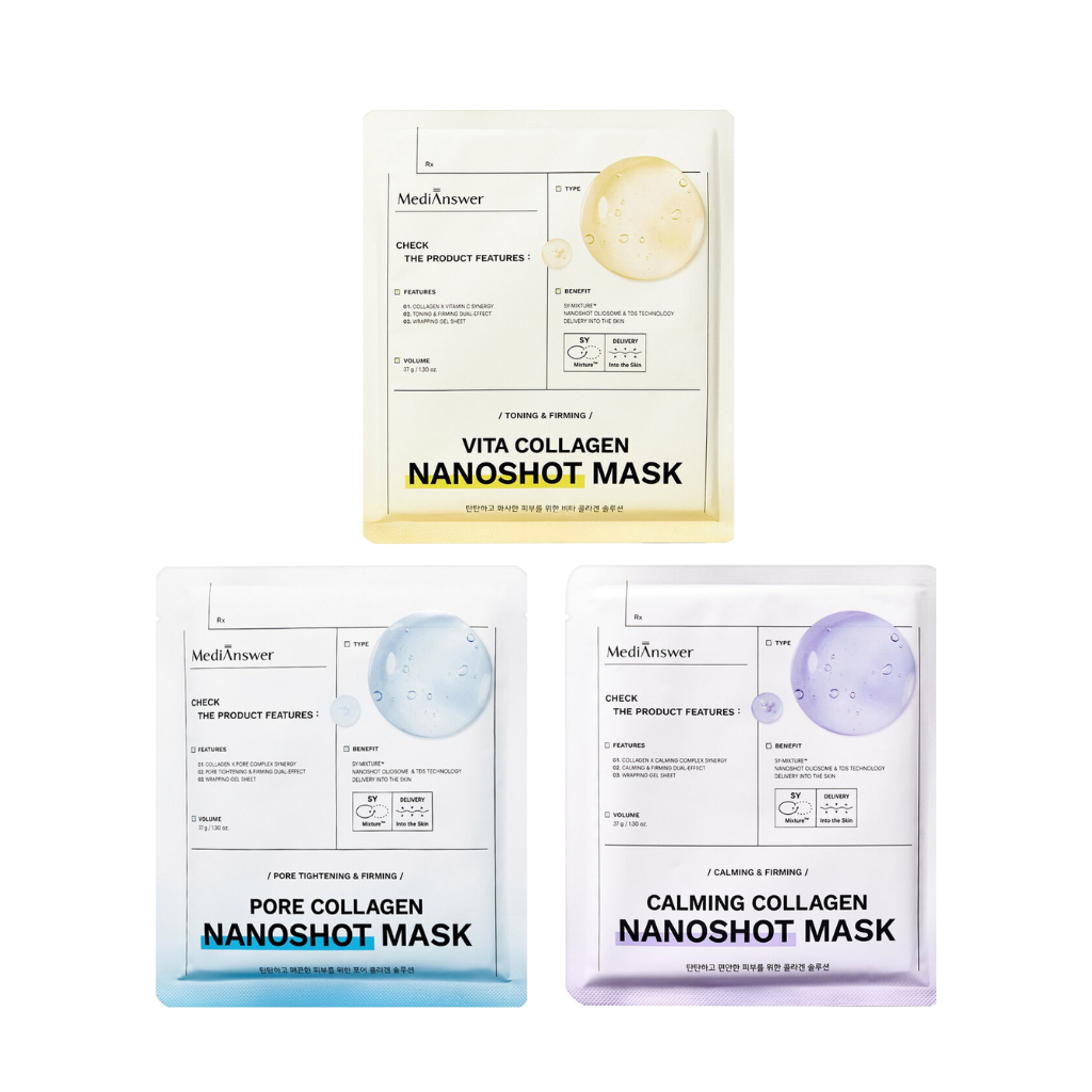 Mặt Nạ Thạch Collagen MediAnswer Nanoshot 37G - Daisan Mart