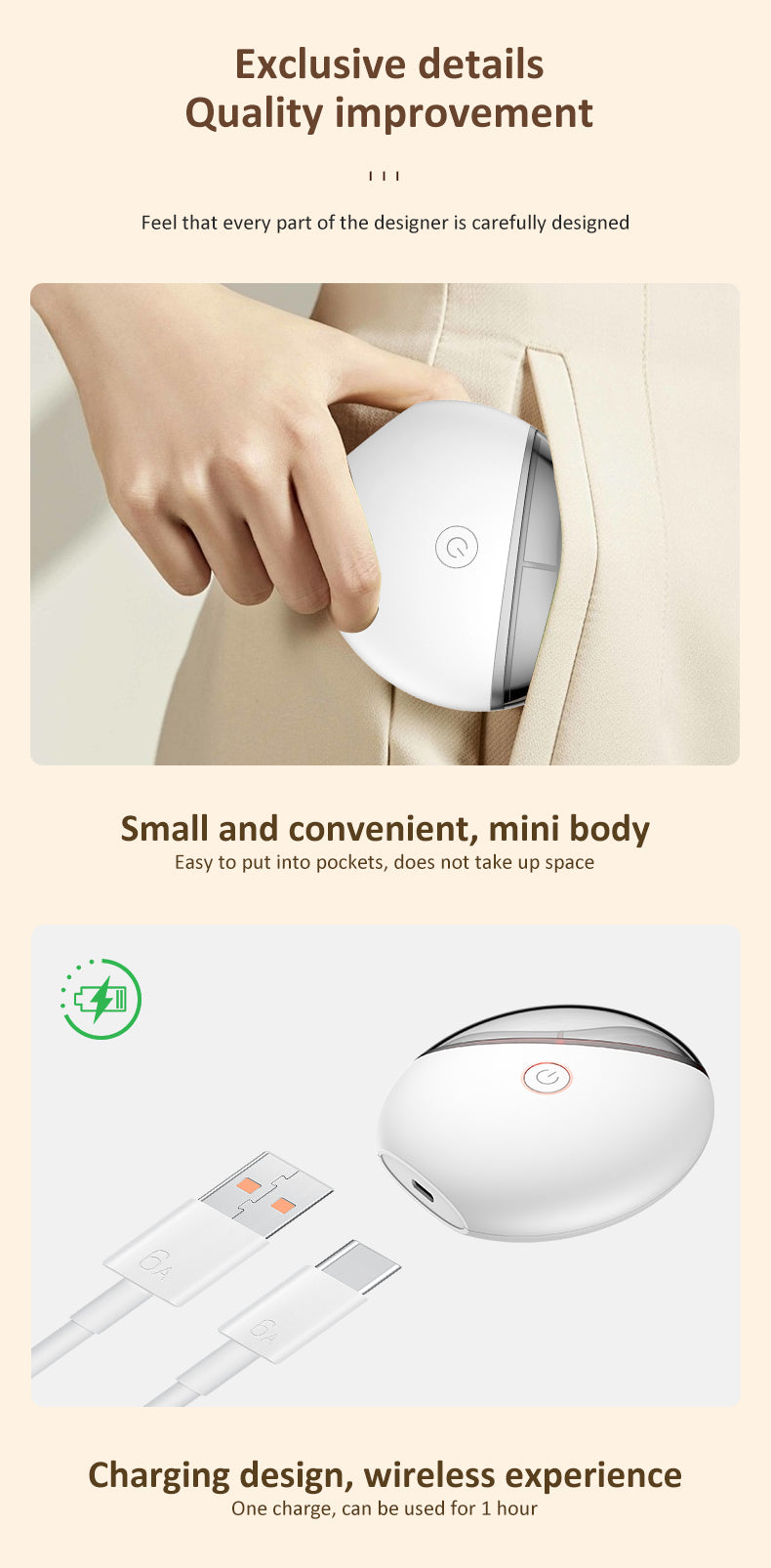 Máy mát-xa cạo gió điện Gua Sha cầm tay cho mặt và cổ, chống lão hóa, nâng cơ da, dùng tại nhà và du lịch - Daisan Mart