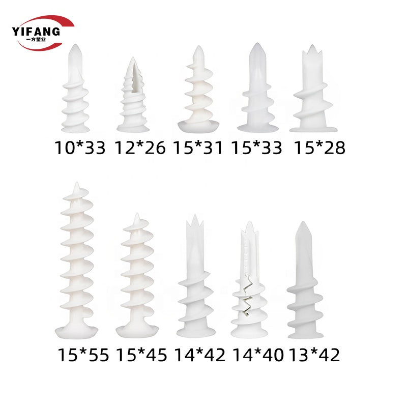 Móc nhựa gắn tường khô 13*40 kèm dụng cụ nylon - Daisan Mart