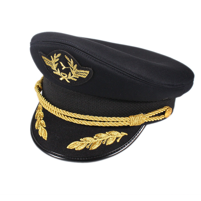 Mũ Sĩ quan Hải quân và Sĩ quan Đức Đỉnh phẳng bằng Polyester Cotton tùy chỉnh, dùng cho Tiệc ngoài trời Cosplay - Daisan Mart