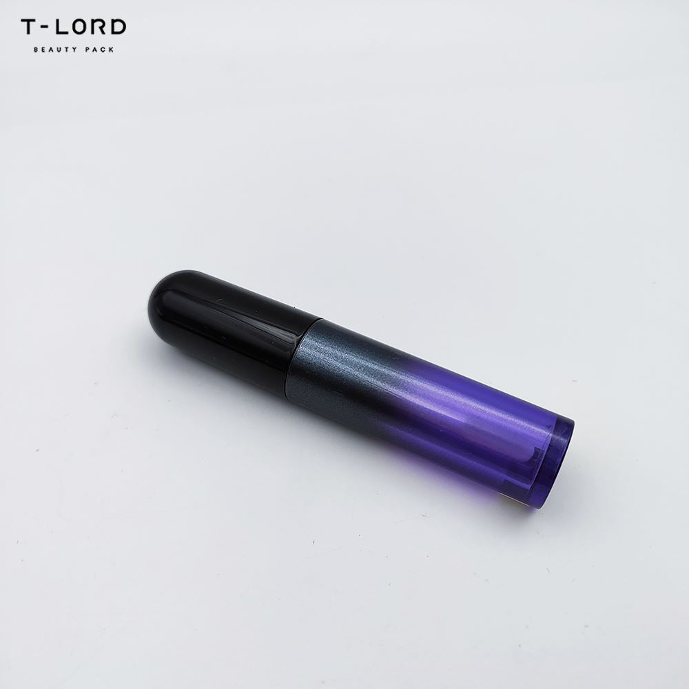 4ML Purple Gradient Lip Care Plastic Tube, Empty Cosmetic Packaging, Makeup Container for Lip Balm, Makeup Tools, 4ML Plastic Tube 
