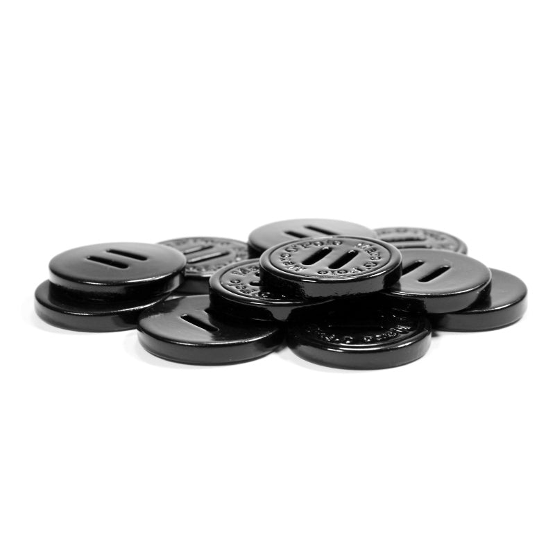Nút nhựa resin tròn 2 lỗ, logo riêng, sỉ áo khoác - Daisan Mart