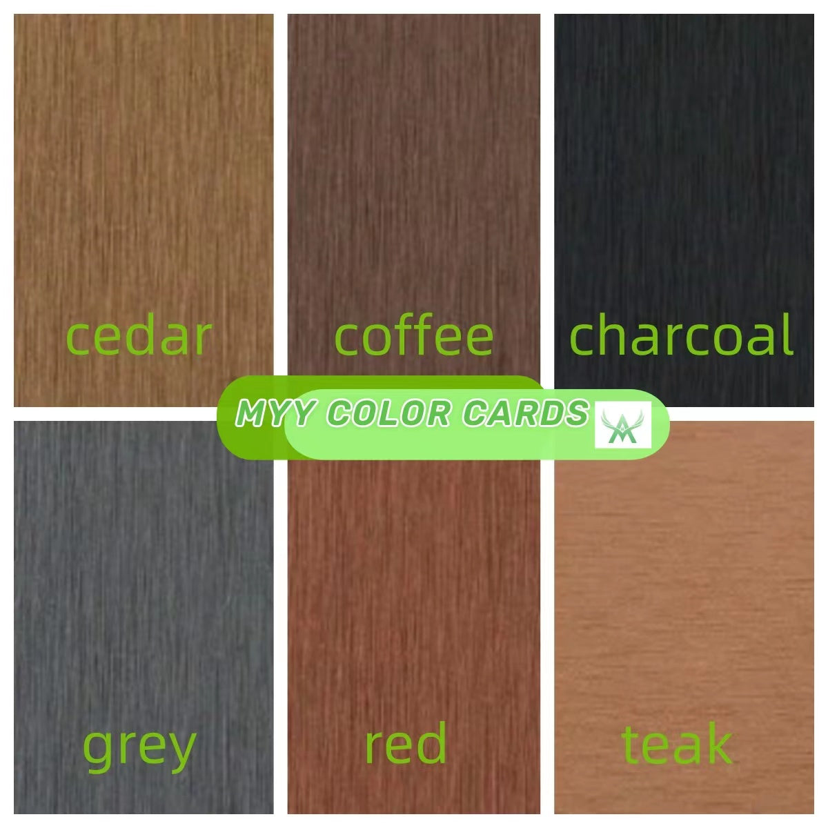 Sàn gỗ nhựa ngoài trời màu tùy chỉnh, lỗ ghép sẵn, chống thấm, màu nâu hạt dẻ - Daisan Mart