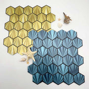 Sàn nhựa Vinyl và tấm ốp tường chất lượng tốt, xốp tự dính, gạch ốp tường ngoại thất PVC Kajaria 3D, hình lục giác - Daisan Mart