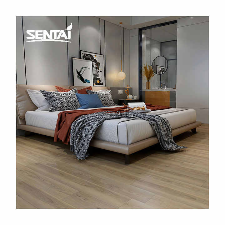 Sentai Tiêu chuẩn Châu Âu Dập nổi sâu Vật liệu nhựa PVC LVT chống thấm nước Sàn gỗ Tấm nhựa tổng hợp - Daisan Mart
