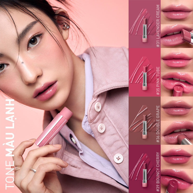 Son Bóng Dưỡng Môi 3CE Glazy Lip Glow 3.2G - Daisan Mart