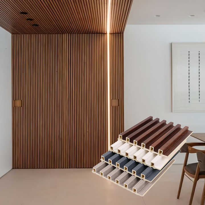 Tấm ốp tường thiết kế WPC PVC sang trọng cho nội thất biệt thự Tấm ốp tường nhiều lớp 3D chống thấm nước cho phòng ngủ và trang trí khách sạn - Daisan Mart