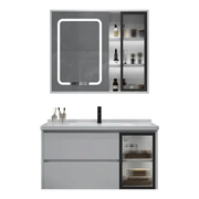 Tủ treo tường thiết kế mới, ngăn kéo bồn rửa đơn, bồn rửa đơn giản, đồ nội thất nhà vệ sinh, bồn rửa hiện đại, tủ chậu rửa phòng tắm, bộ đồ trang điểm phòng tắm - Daisan Mart