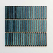 Gạch mosaic gốm họa tiết sọc bóng tráng men 284x295mm - Daisan Mart