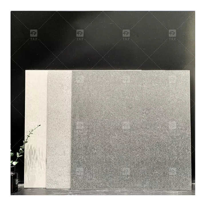 Gạch sứ mộc mạc chất lượng cao cho gạch lát sàn phòng tắm có lớp hoàn thiện mờ 600x600 Gạch chống trượt sang trọng có vẻ ngoài giống bê tông - Daisan Mart