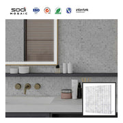 Trang trí nhà DIY Gạch ốp tường bếp Gạch ốp tường bếp chống cháy Gạch ốp tường đá cẩm thạch vuông cho sàn nhà - Daisan Mart