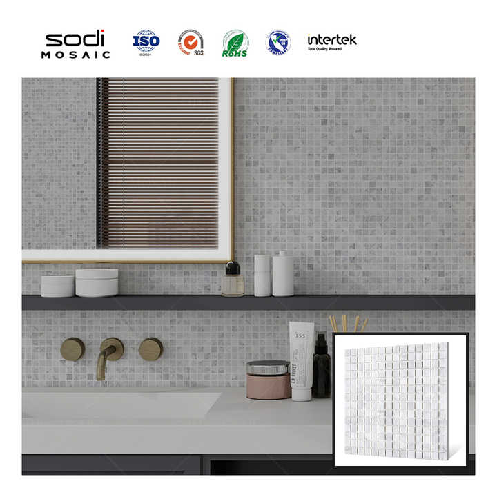 Trang trí nhà DIY Gạch ốp tường bếp Gạch ốp tường bếp chống cháy Gạch ốp tường đá cẩm thạch vuông cho sàn nhà - Daisan Mart