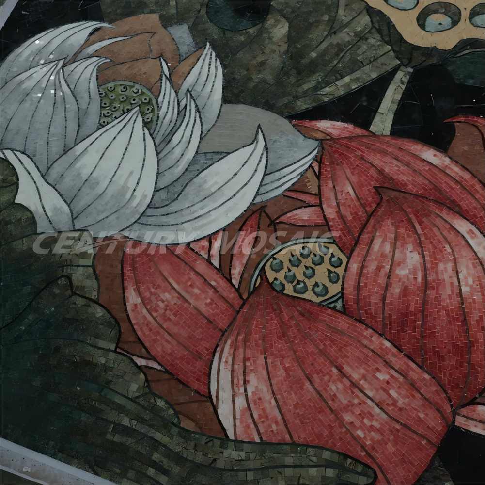 Tranh Khảm Đá Tự Nhiên Thủ Công Centurymosaic Hoa Văn Đẹp - Daisan Mart