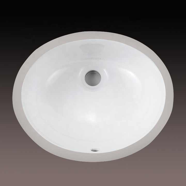 White Cupc Bathroom Vanity Single Bowl Undermount Ceramic Sink for Countertop - Daisan Mart