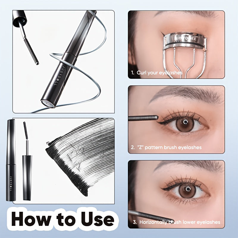 Mascara Uốn Mi 3D Judydoll - Đen Nâu, Dài Cong Tự Nhiên - Daisan Mart