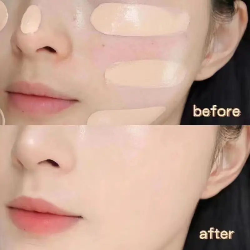 Liquid foundation naturally covers flaws without sticking powder, plain face cream, transparent foundation, conceals blemishes - Daisan Mart