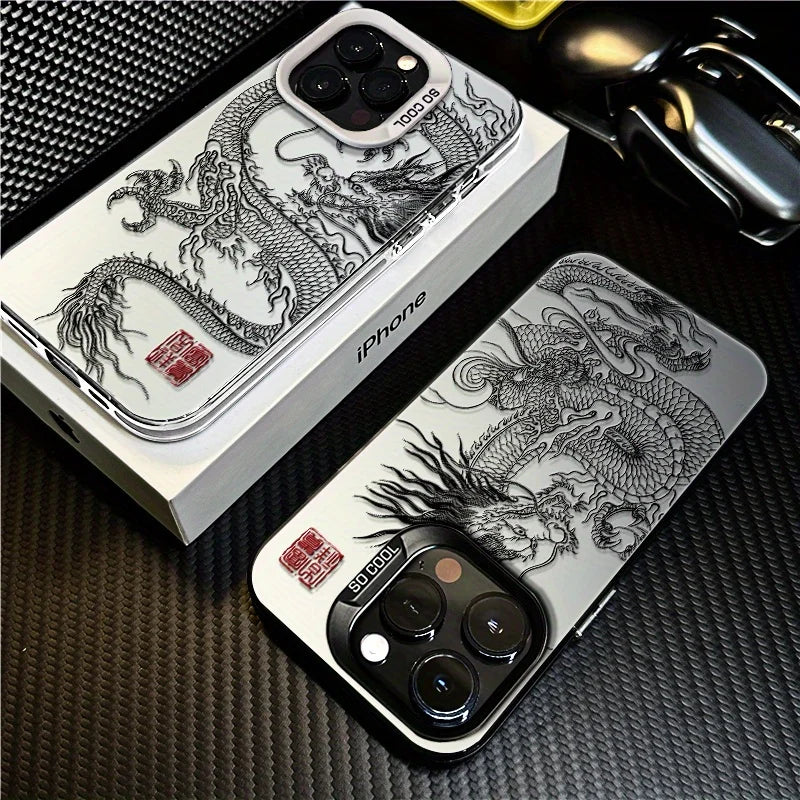 Ốp Lưng Nam XR Đen Mờ Dòng iPhone 16/15/14/13 Pro - Daisan Mart