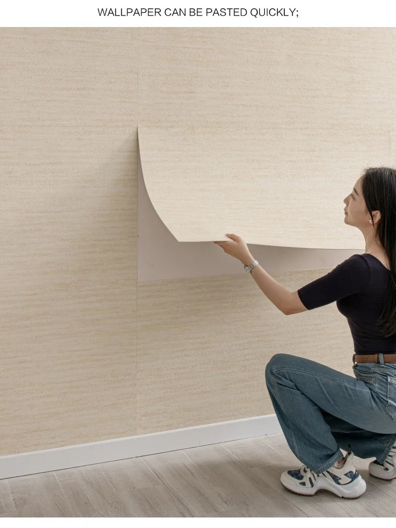 Giấy Dán Tường Đá Giả Mềm Dẻo Tự Dính Roman Travertine - Daisan Mart