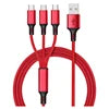 Cáp Sạc Đa Năng 3 trong 1 Nylon Bền Chắc 1.2M - Daisan Mart