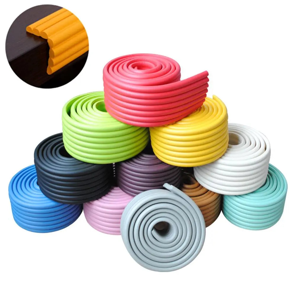 2M Baby Safety Protection Strip Table Desk Edge Guard Strip Corner Protector Furniture Corners Children Safety Foam Protection - Daisan Mart