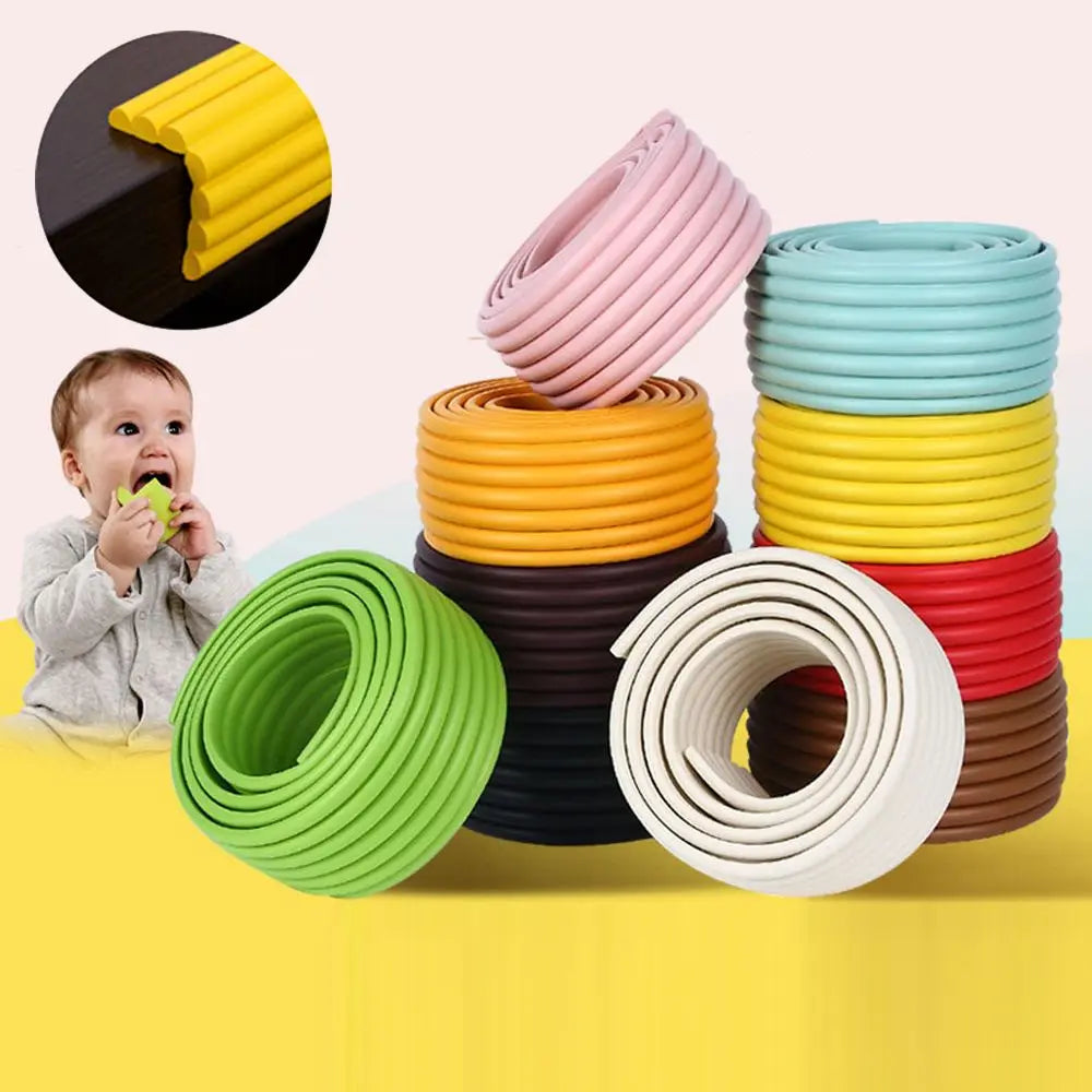 2M Baby Safety Protection Strip Table Desk Edge Guard Strip Corner Protector Furniture Corners Children Safety Foam Protection - Daisan Mart