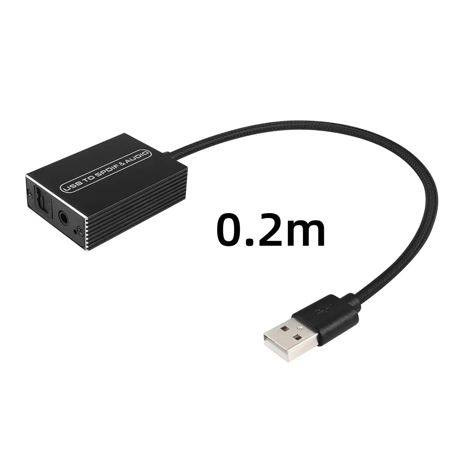 USB A sang TOSLINK & 3.5mm - Bộ chuyển âm thanh