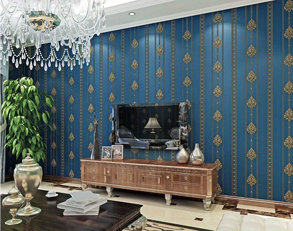 Giấy Dán Tường 3D Họa Tiết Damask Châu Âu Tinh Tế - Daisan Mart