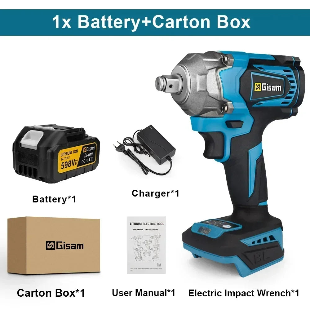 Máy Siết Bu Lông Không Dây Gisam 18V 1200N.m - Daisan Mart