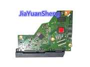 Bo mạch cứng xanh lá với linh kiện điện tử, chữ "JiaYuanSheng" màu xanh dương.