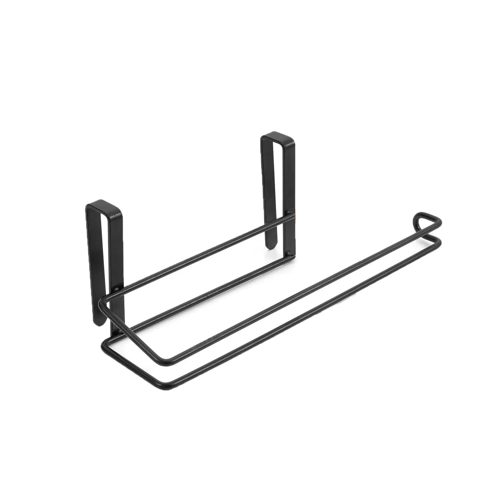 Black Cabinet Door Paper Towel Holder Kitchen Cabinet Seamless  Paper Towel Holder Metal Crafts Punch-Free Easy To Install - Daisan Mart