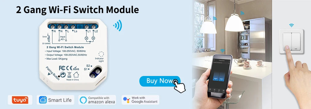 Công Tắc Thông Minh LoraTap Mini WiFi 220V - Daisan Mart