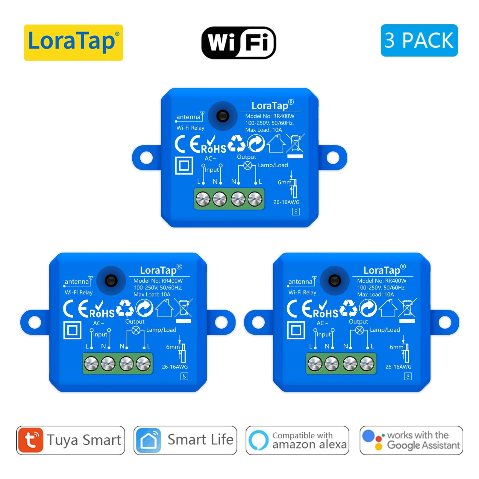Công Tắc Thông Minh LoraTap Mini WiFi 220V - Daisan Mart