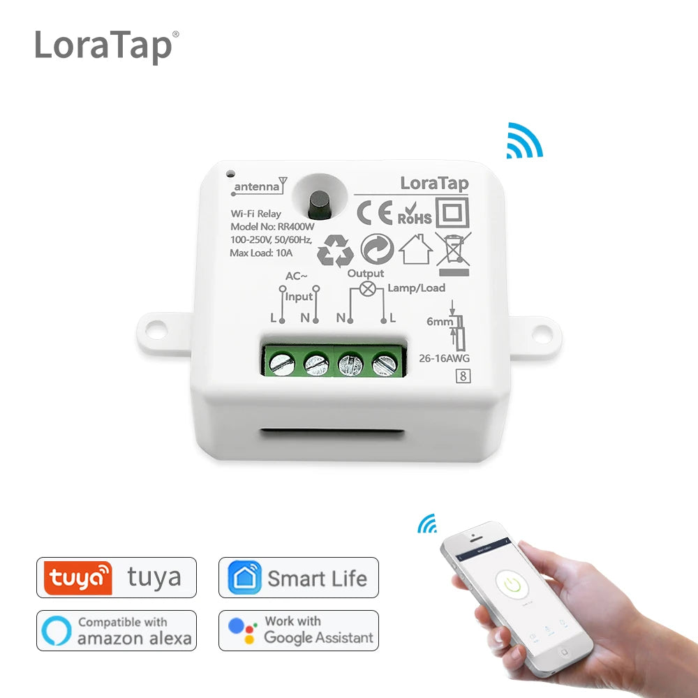 Công Tắc Thông Minh LoraTap Mini WiFi 220V - Daisan Mart
